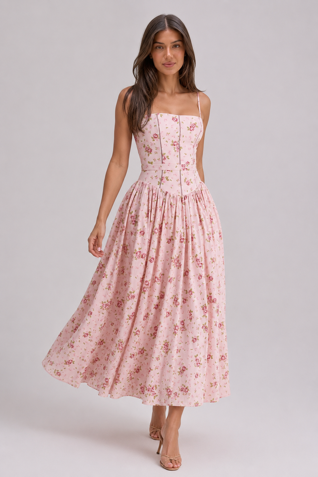 Floral Cami Slip Maxi Dress