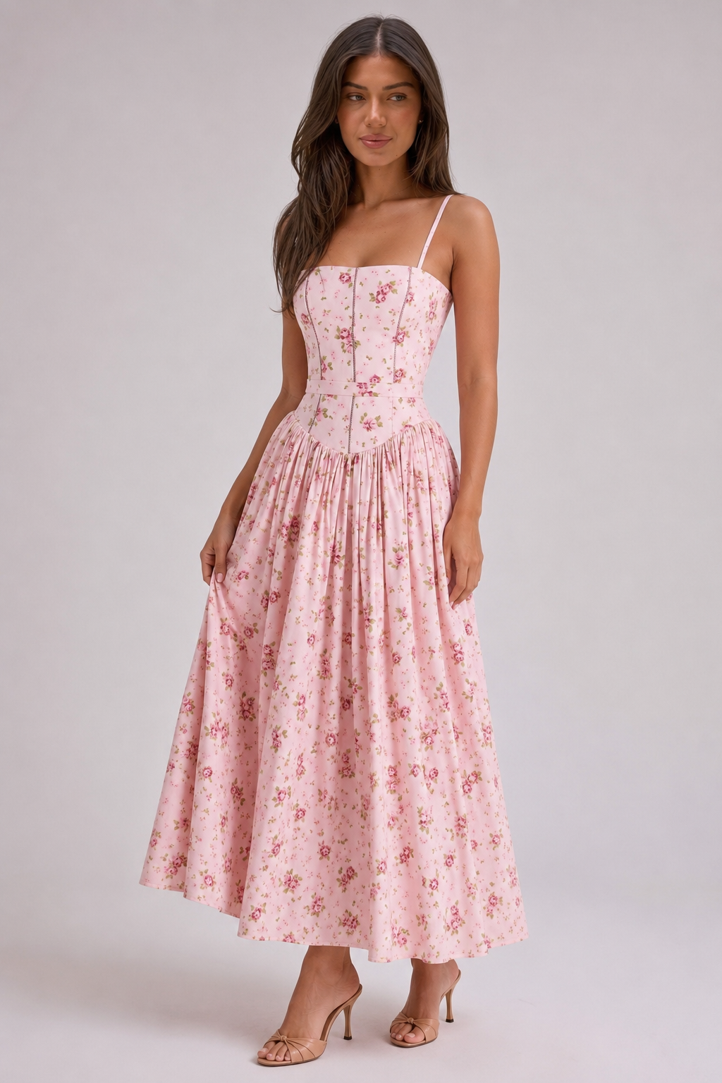 Floral Cami Slip Maxi Dress