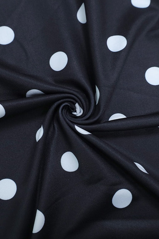 Polka Dot Strapless Crop Set