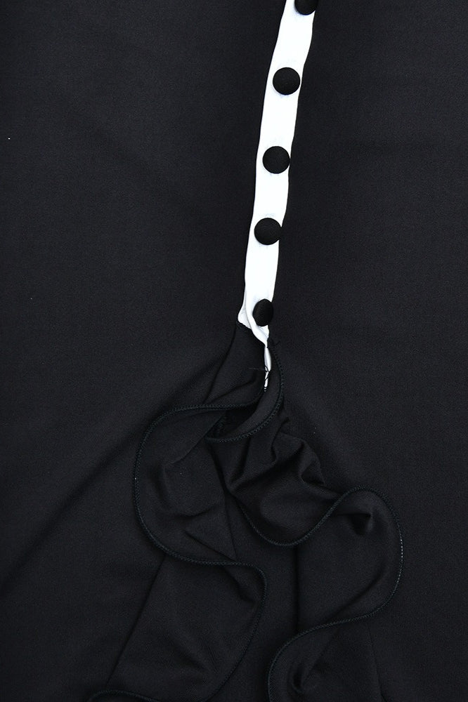 Flare-Sleeve Split Maxi Dress
