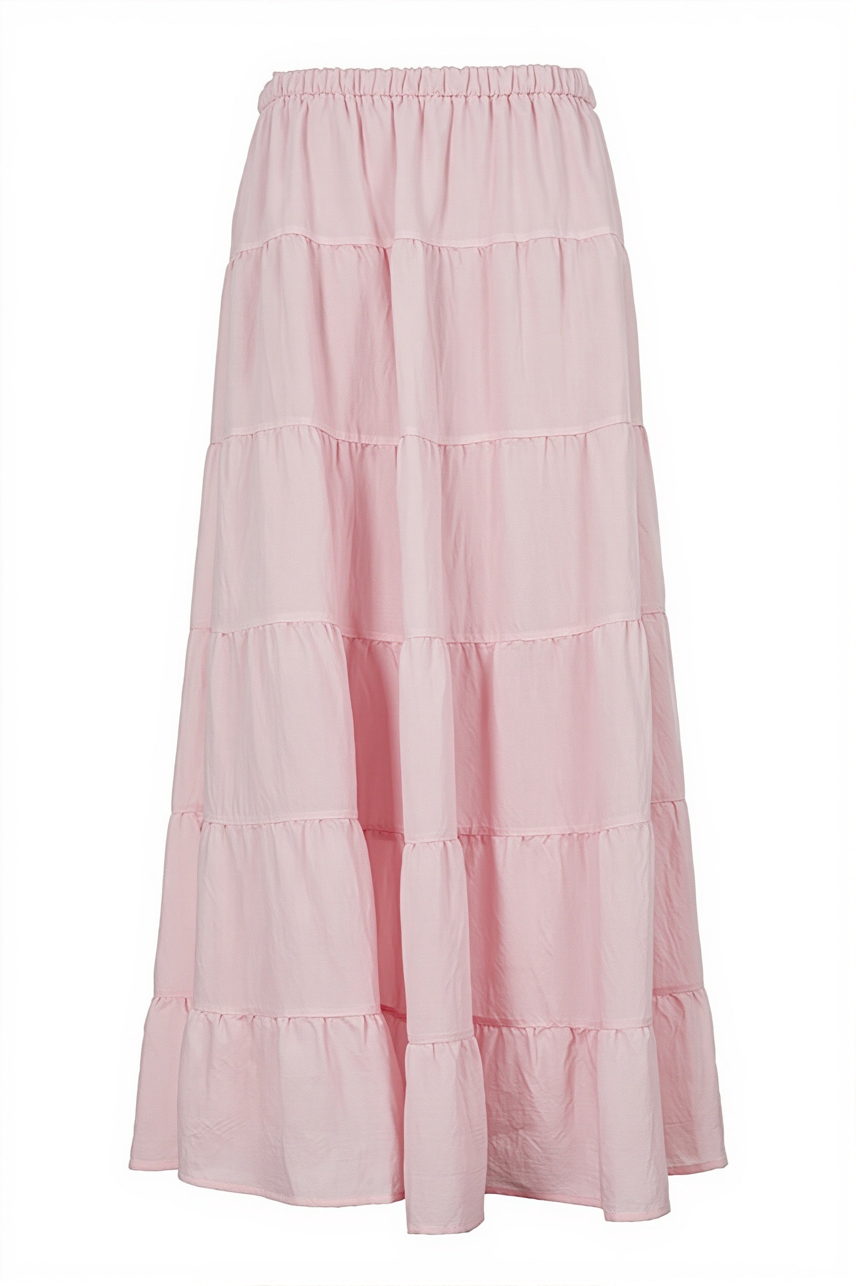 Color-Block Tiered-Ruffle Skirt