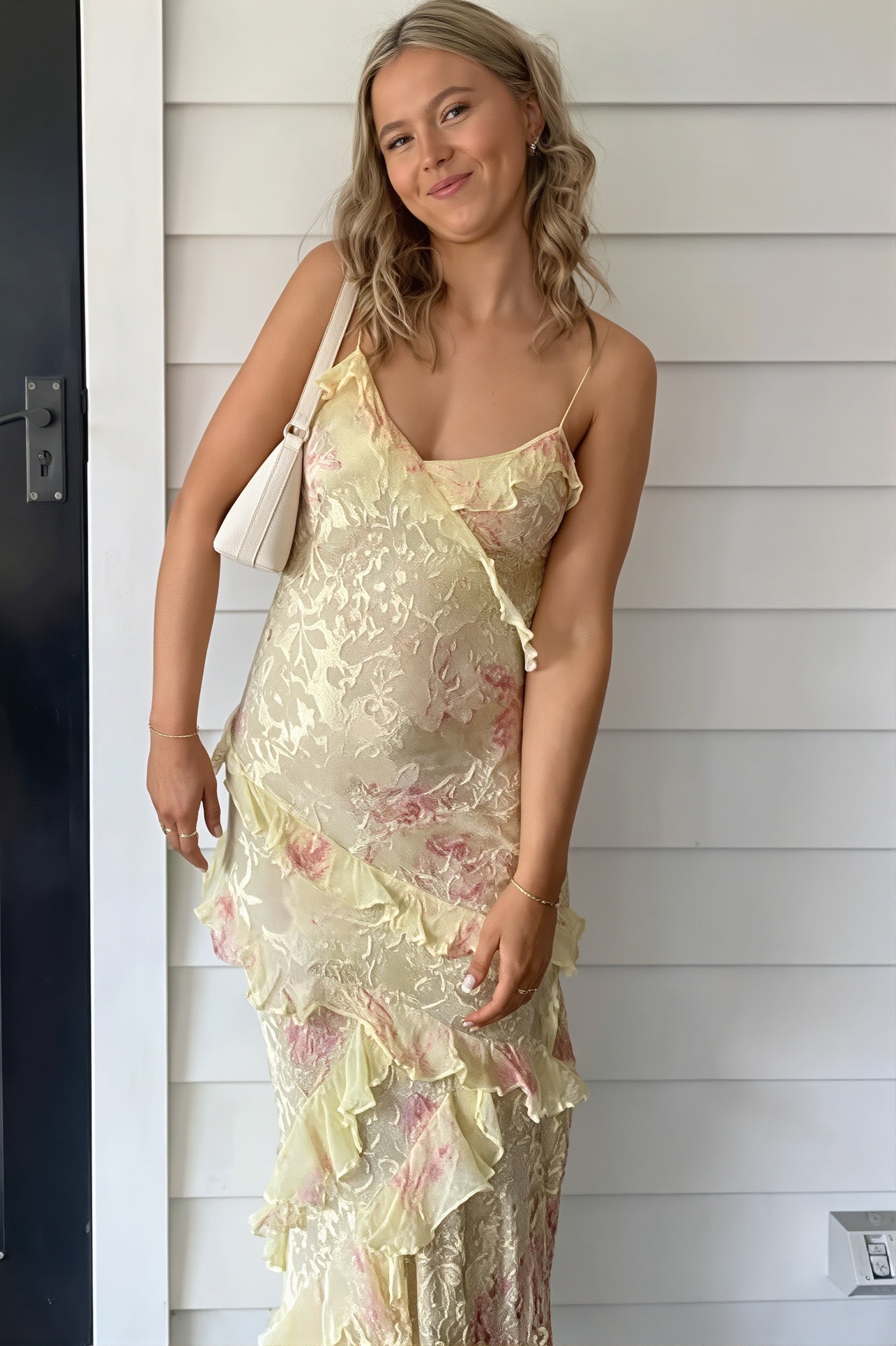 Jacquard Gradient Maxi Dress