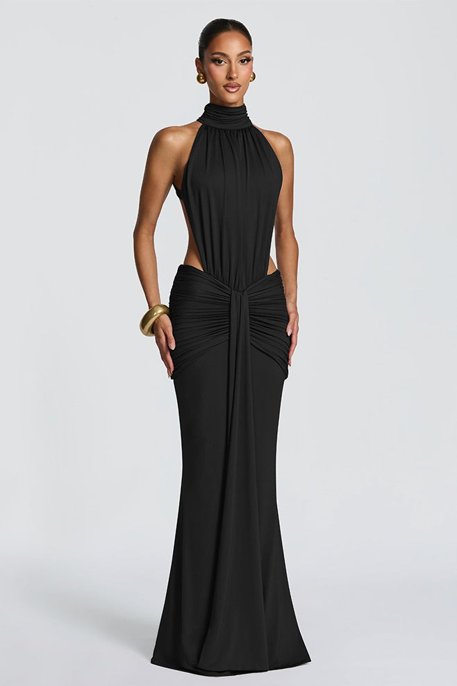 Backless Mermaid-Fit Maxi Dress