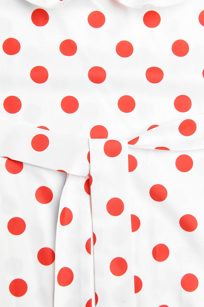 Polka Dot Cami A-Line Ruffle Maxi Dress