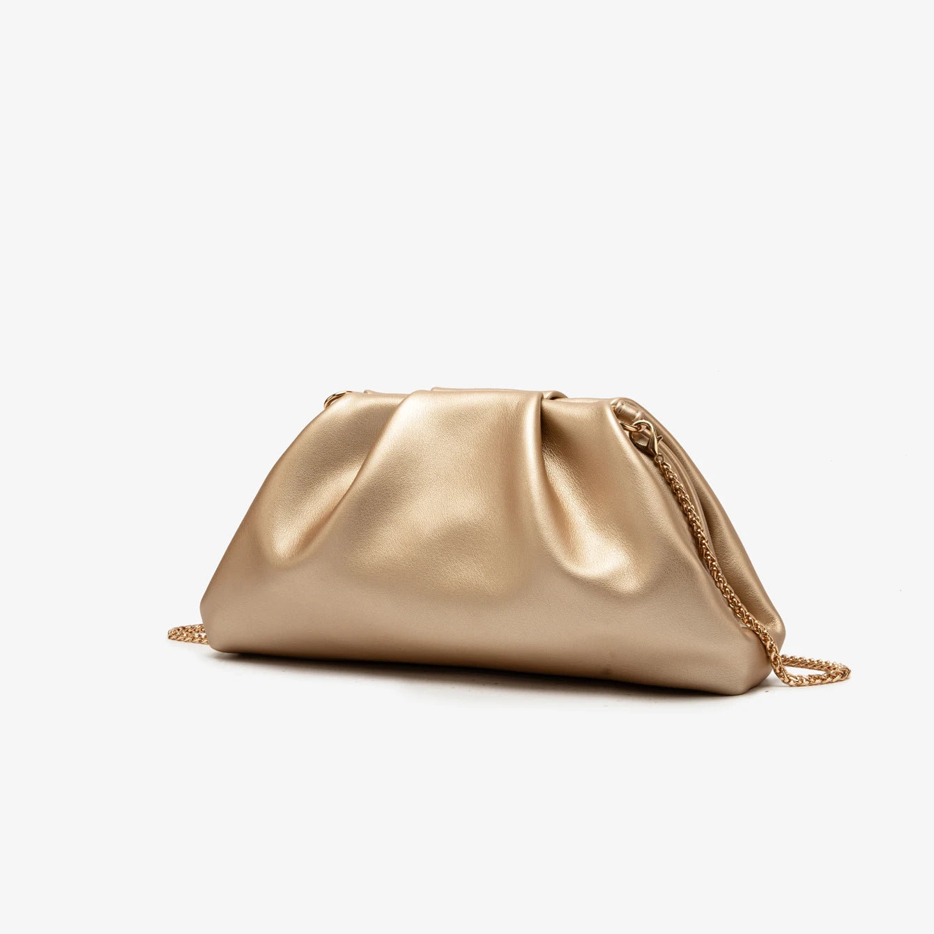 Golden Chain Evening Clutch Bag