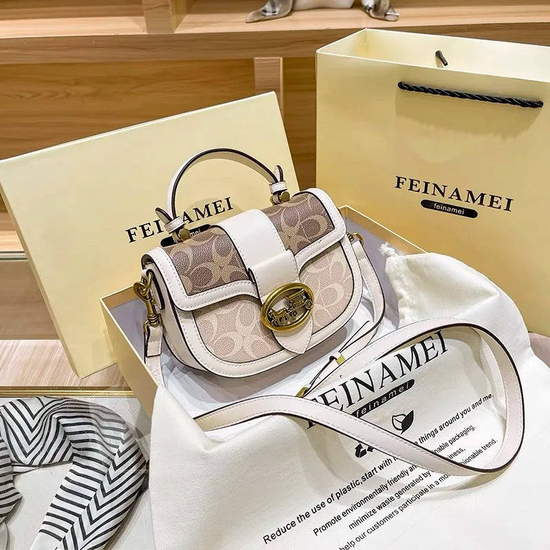 Contrast Box Crossbody Bag