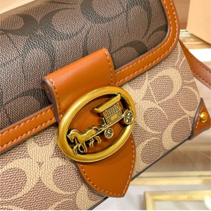Contrast Box Crossbody Bag