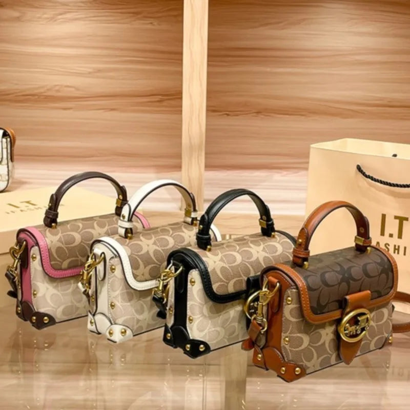 Contrast Box Crossbody Bag