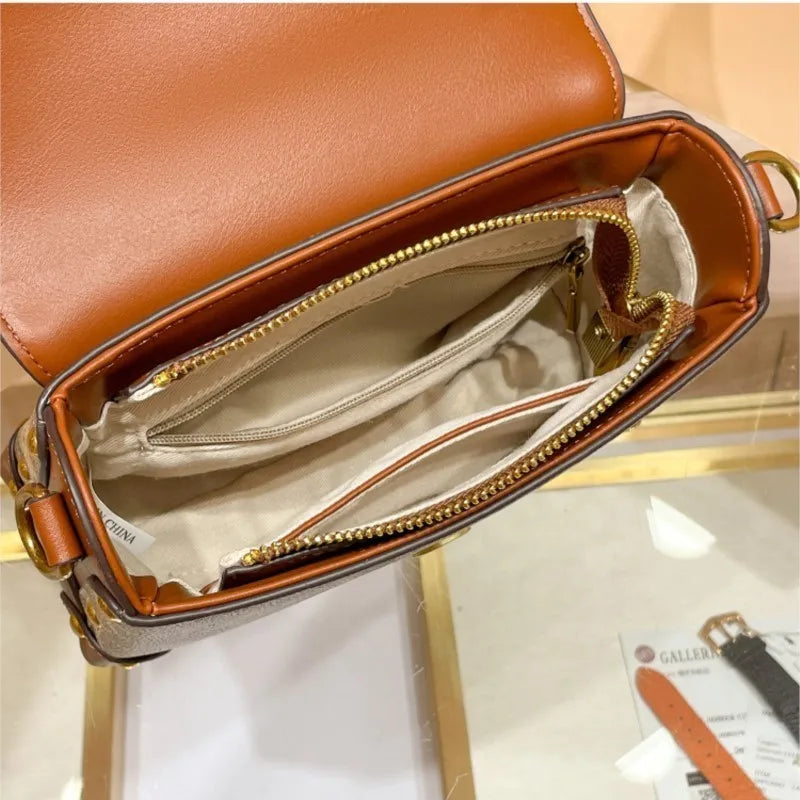Contrast Box Crossbody Bag