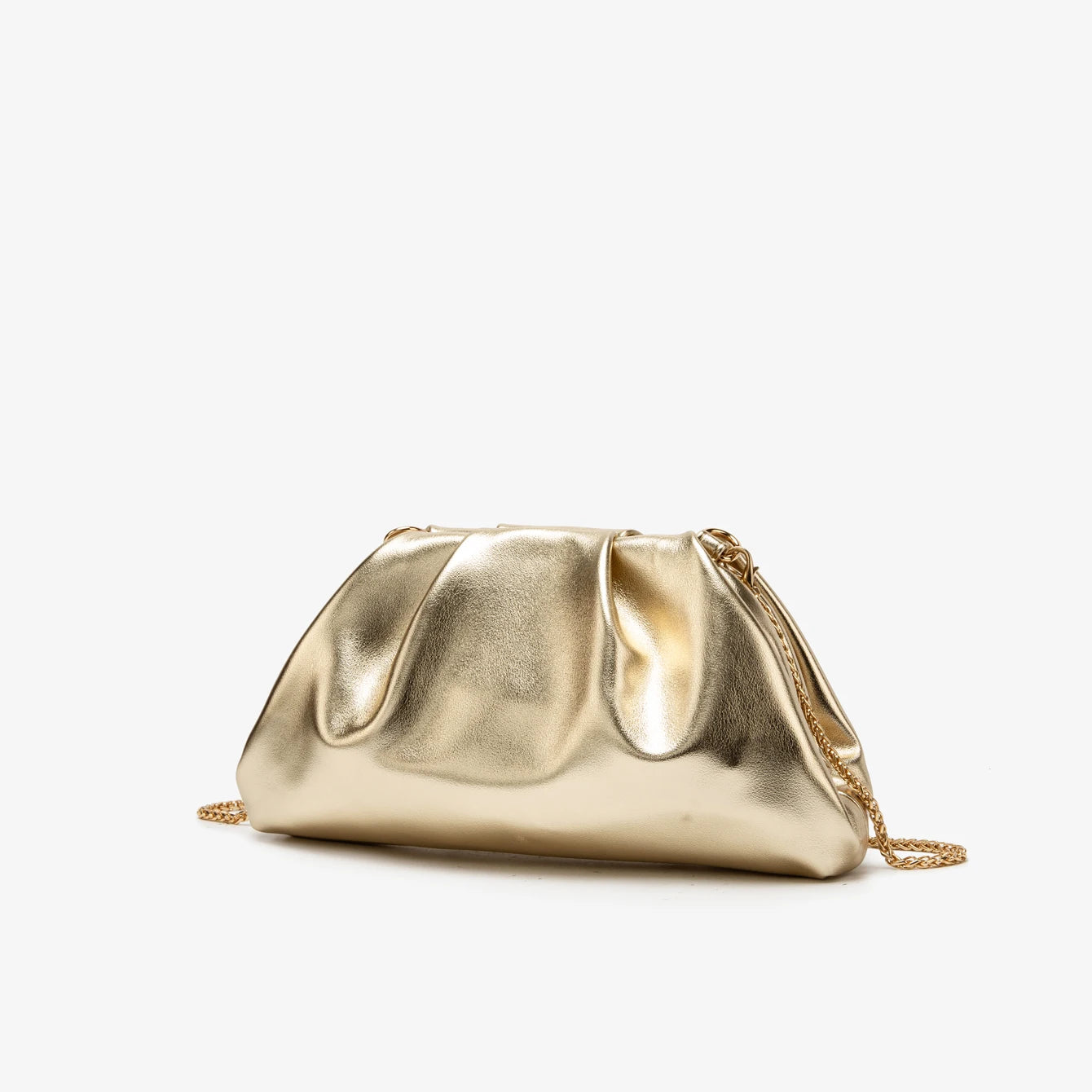 Golden Chain Evening Clutch Bag