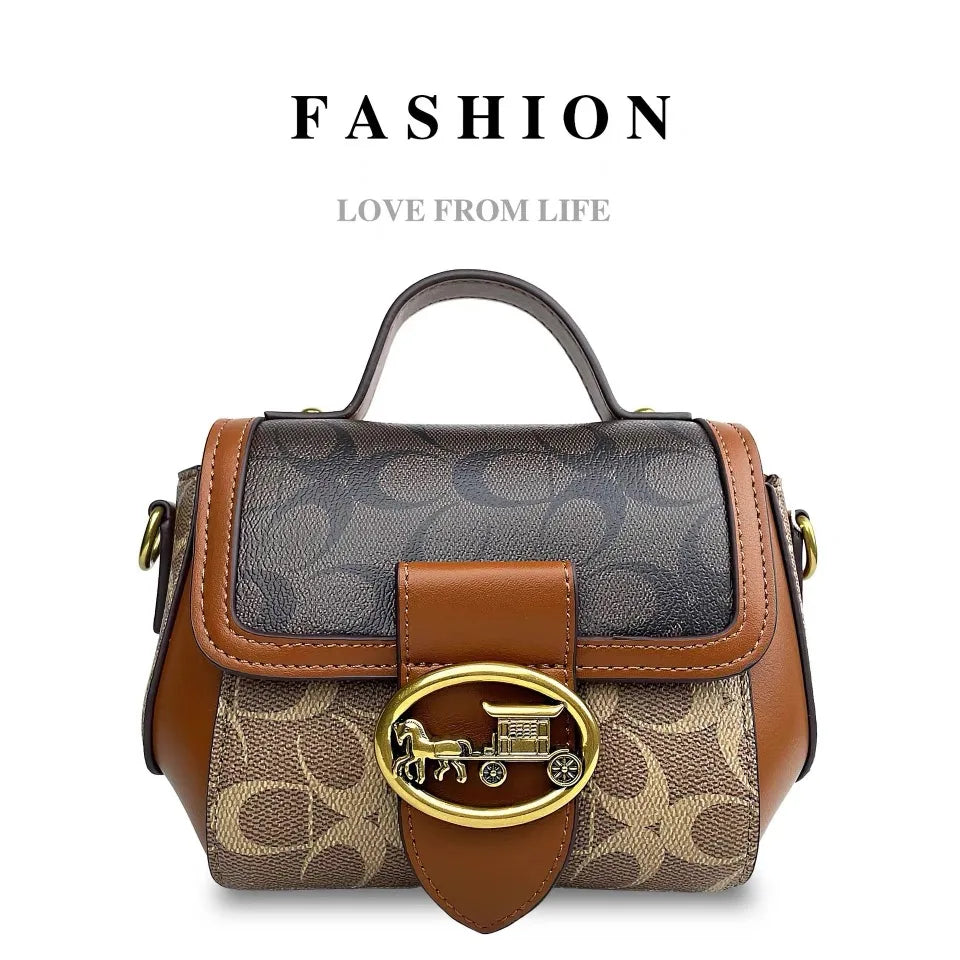Contrast Box Crossbody Bag
