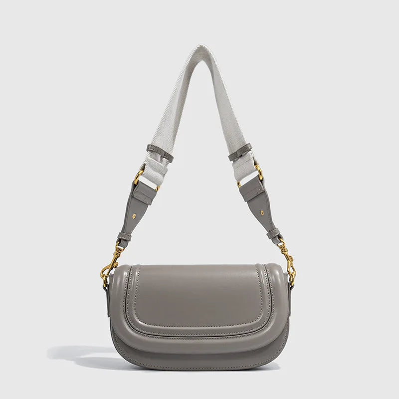 Wide-Strap Underarm Shoulder Bag