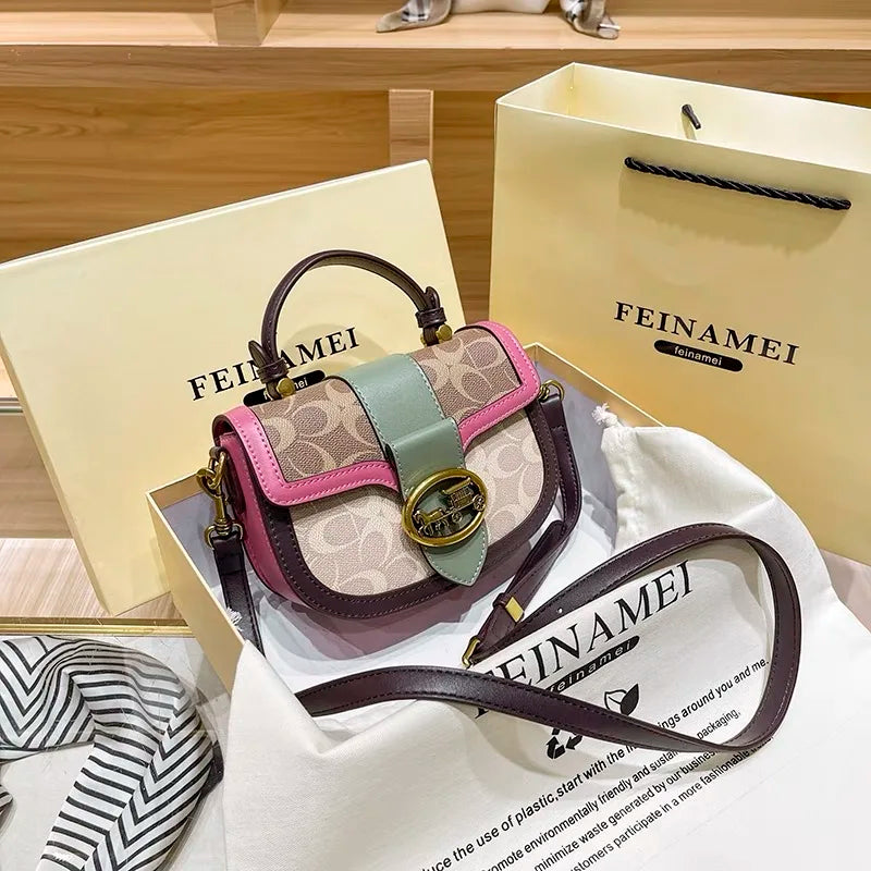 Contrast Box Crossbody Bag