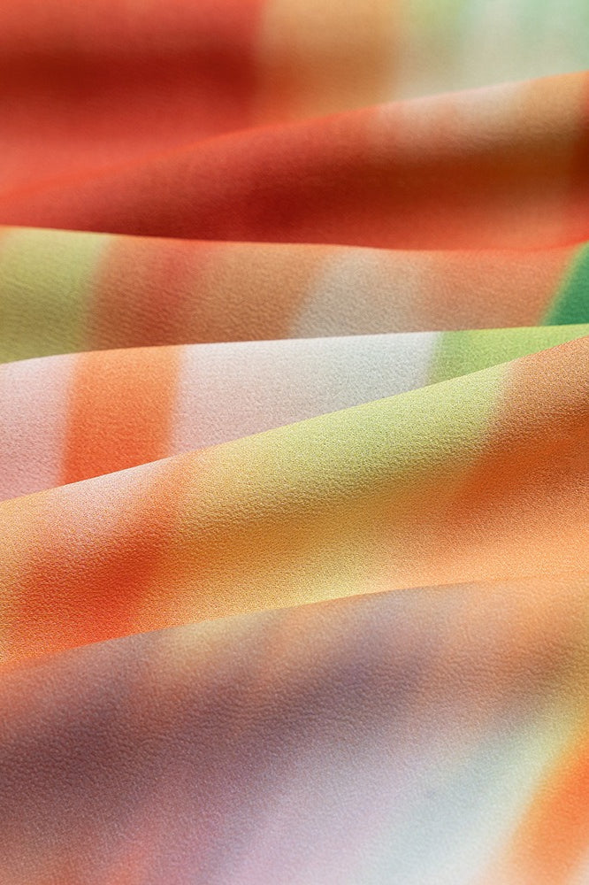 Gradient-Print Beach Maxi Dress