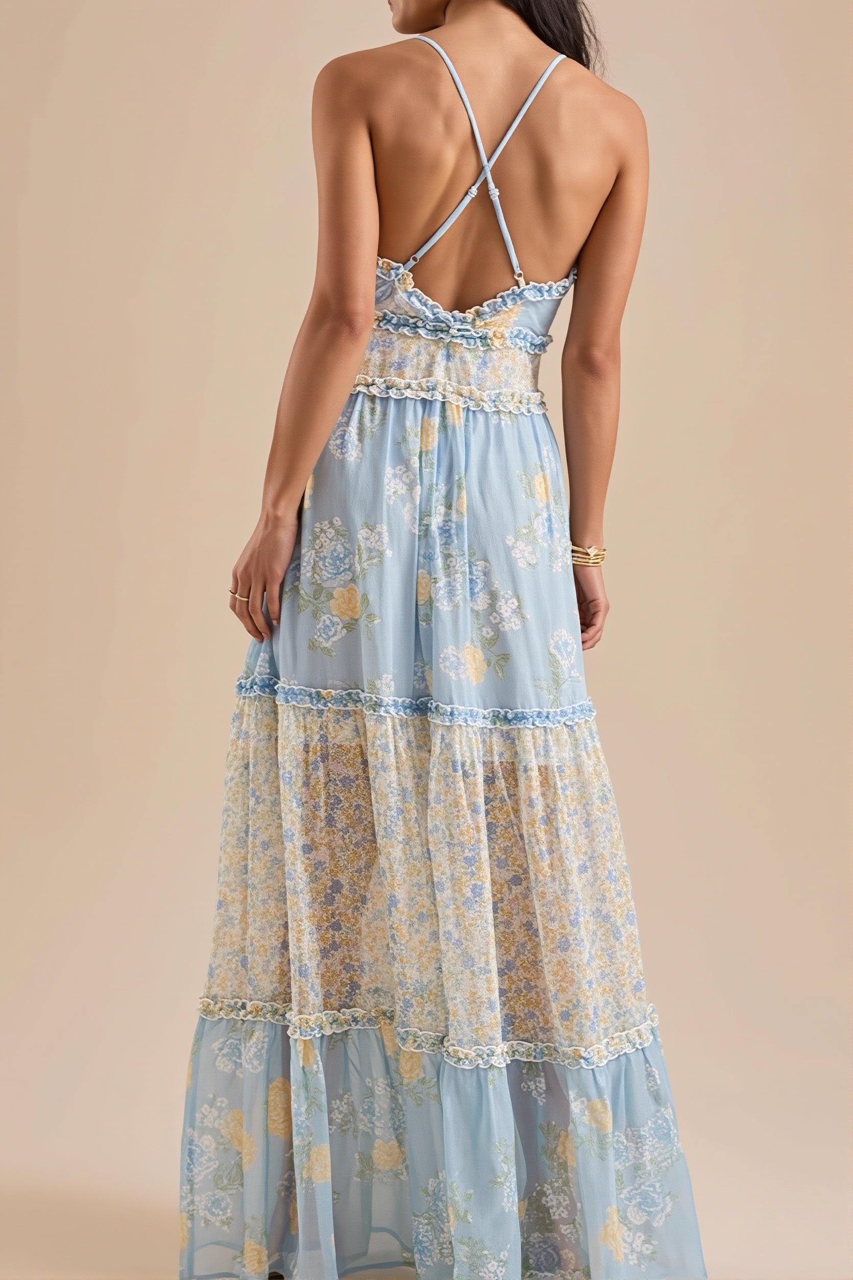 Floral Boho Cami Maxi Dress