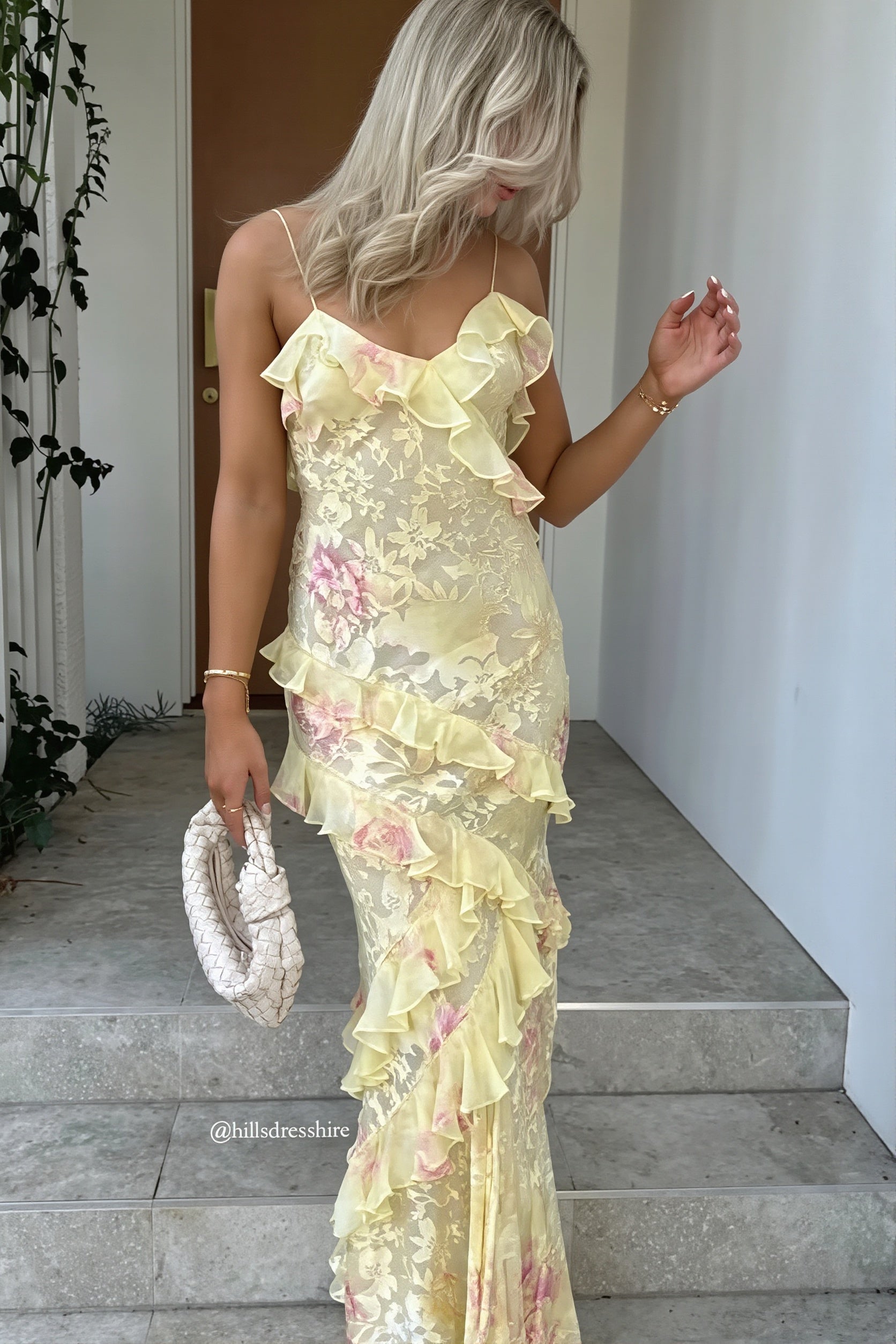 Jacquard Gradient Maxi Dress