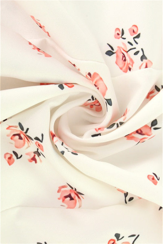 Floral Puff-Sleeve Split Maxi Dress