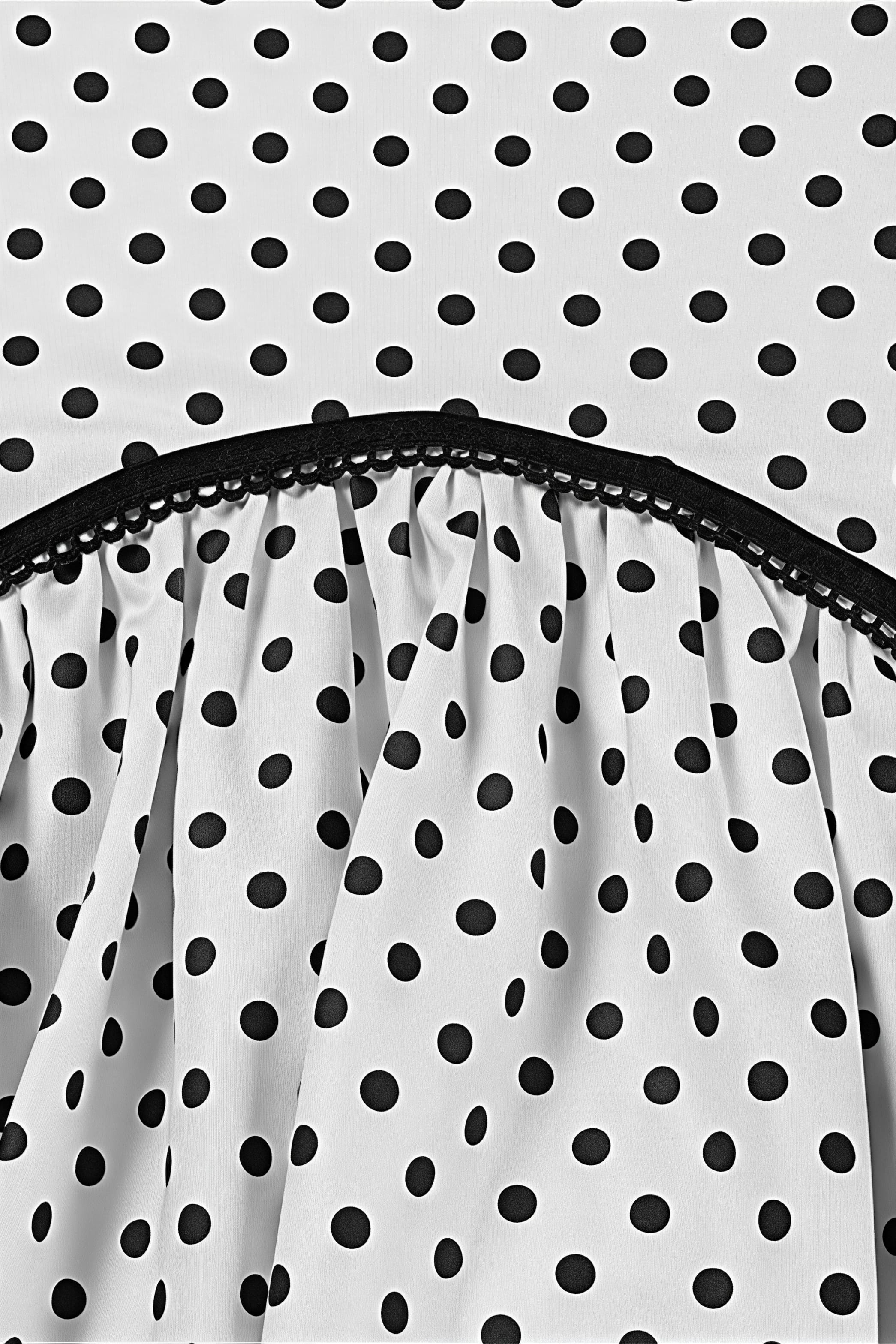 Polka Dot Lace Spaghetti-Strap Maxi Dress