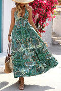 V-Neck Ruffle Boho Dress
