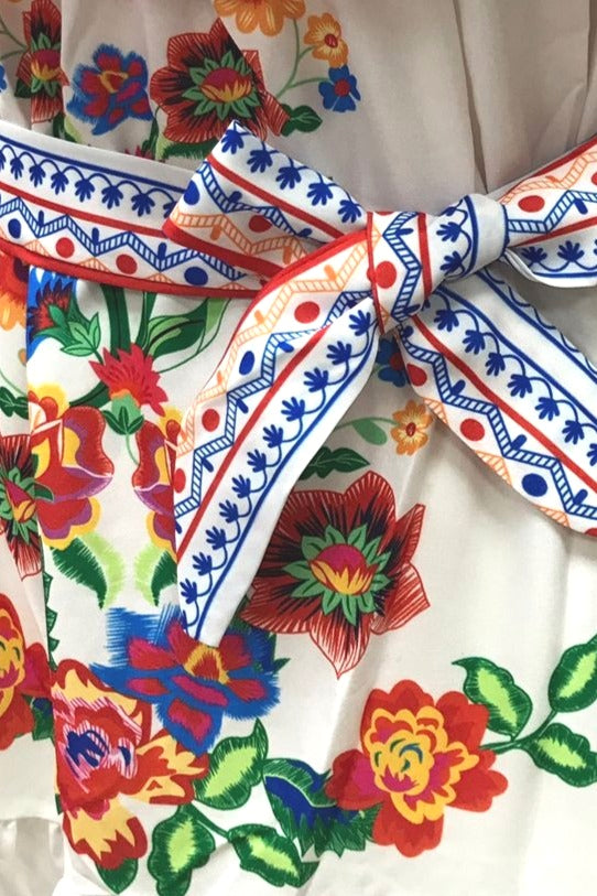 Ruffle Off-Shoulder Boho Dress