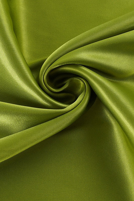 Lace-Splice Satin Bow Skirt