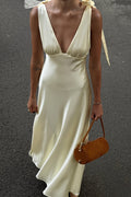 Backless Tie Bodycon Maxi Dress