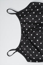 Polka Dot Cami Slim Bodycon Maxi Dress