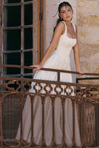 Solid A-Line Long Prom Dress