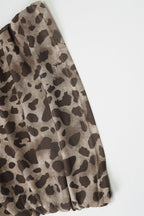 Leopard Asymmetric Halter Top