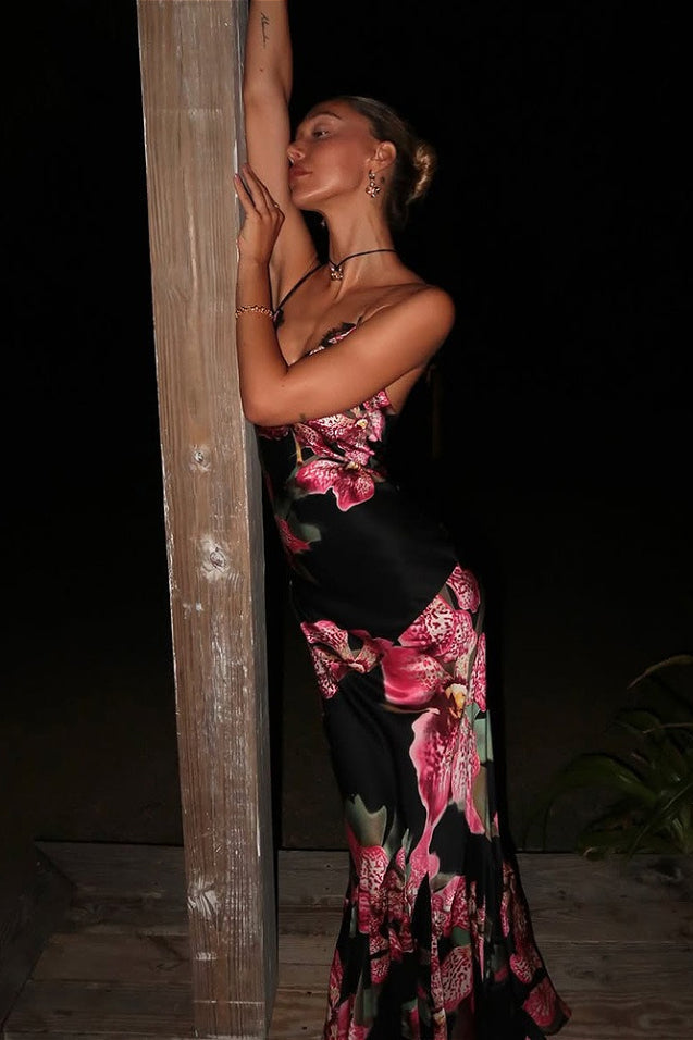 Floral Lace Cami Maxi Dress