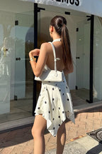 Halter Backless A-Line Mini Dress
