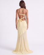 Angelina One-Shoulder Chiffon Maxi Dress