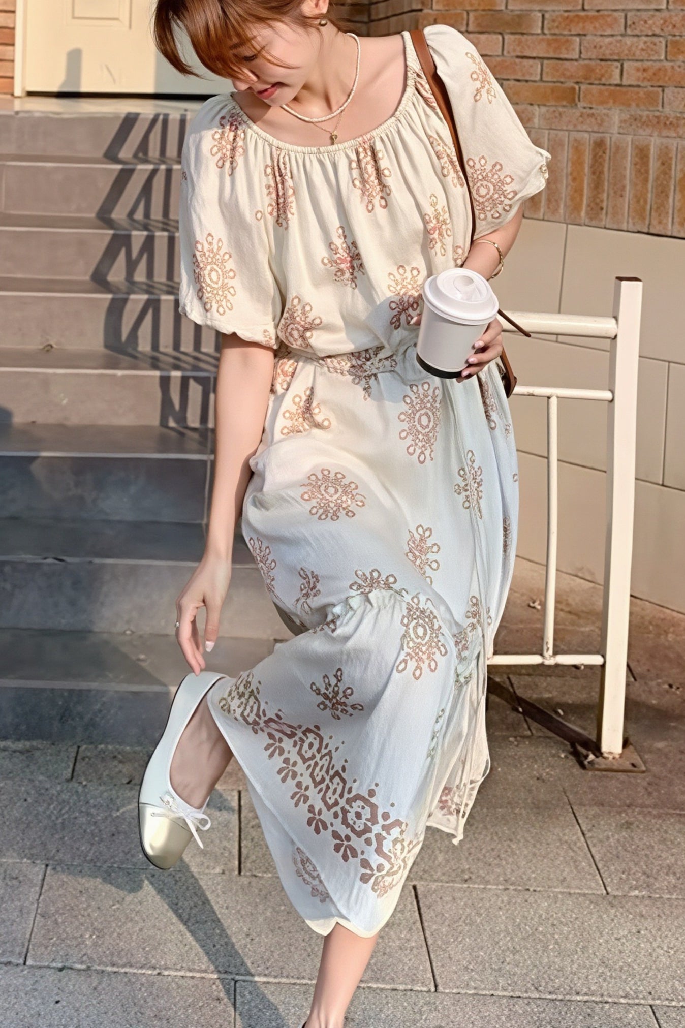 Floral Loose Boho Vacation Dress