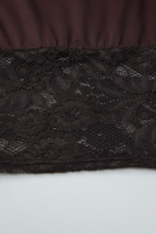 Off-Shoulder Lace Crop Top