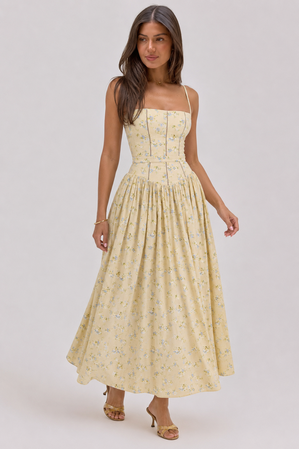 Floral Cami Slip Maxi Dress