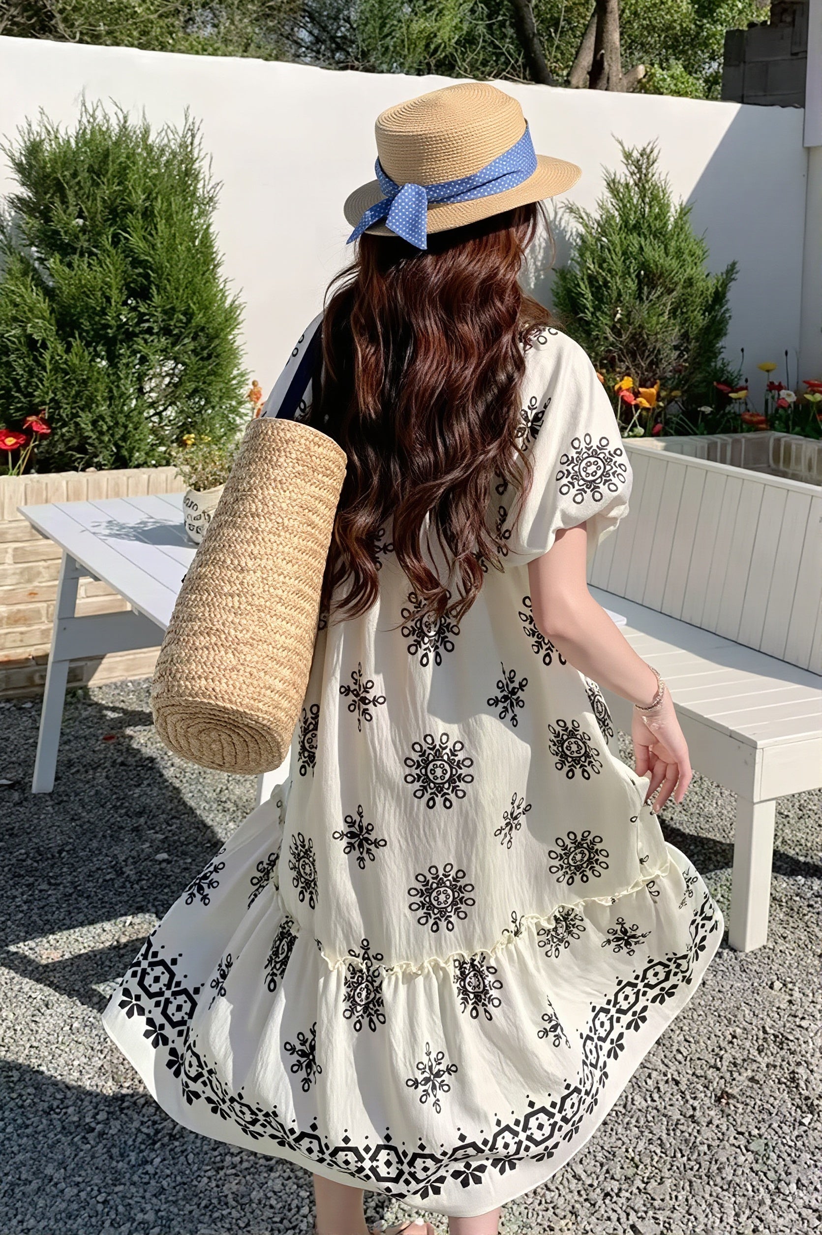 Floral Loose Boho Vacation Dress