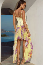 Gradient-Dye Ribbon Skirt