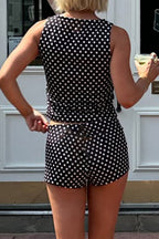 Dot-Print Tank Two-Piece Set