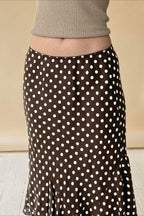 Polka Dot Low-Waist Mermaid Skirt