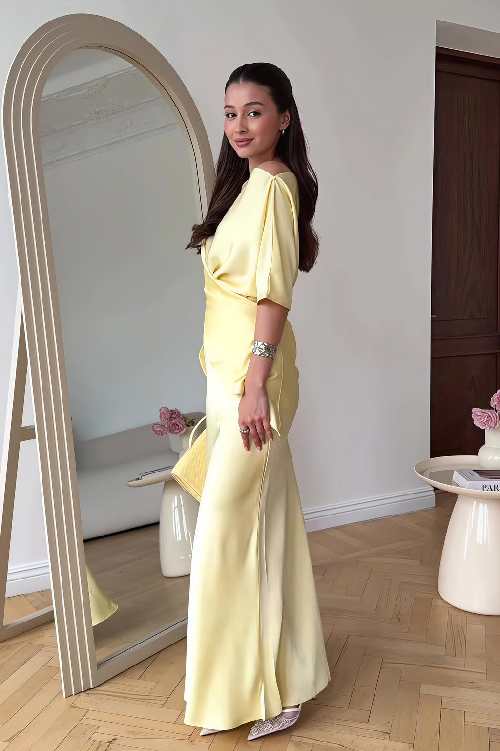 Flowy Short-Sleeve Skirt Set