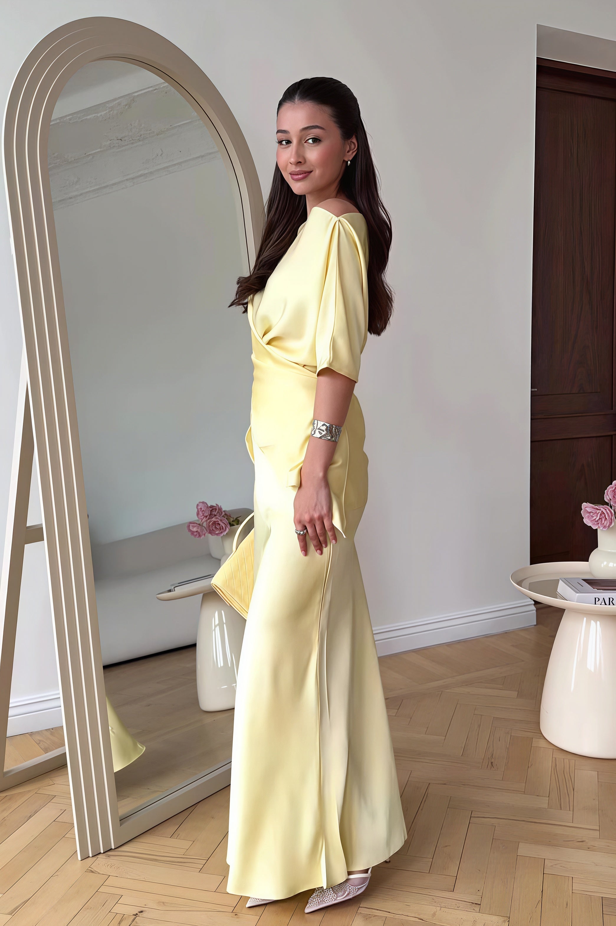 Flowy Short-Sleeve Skirt Set