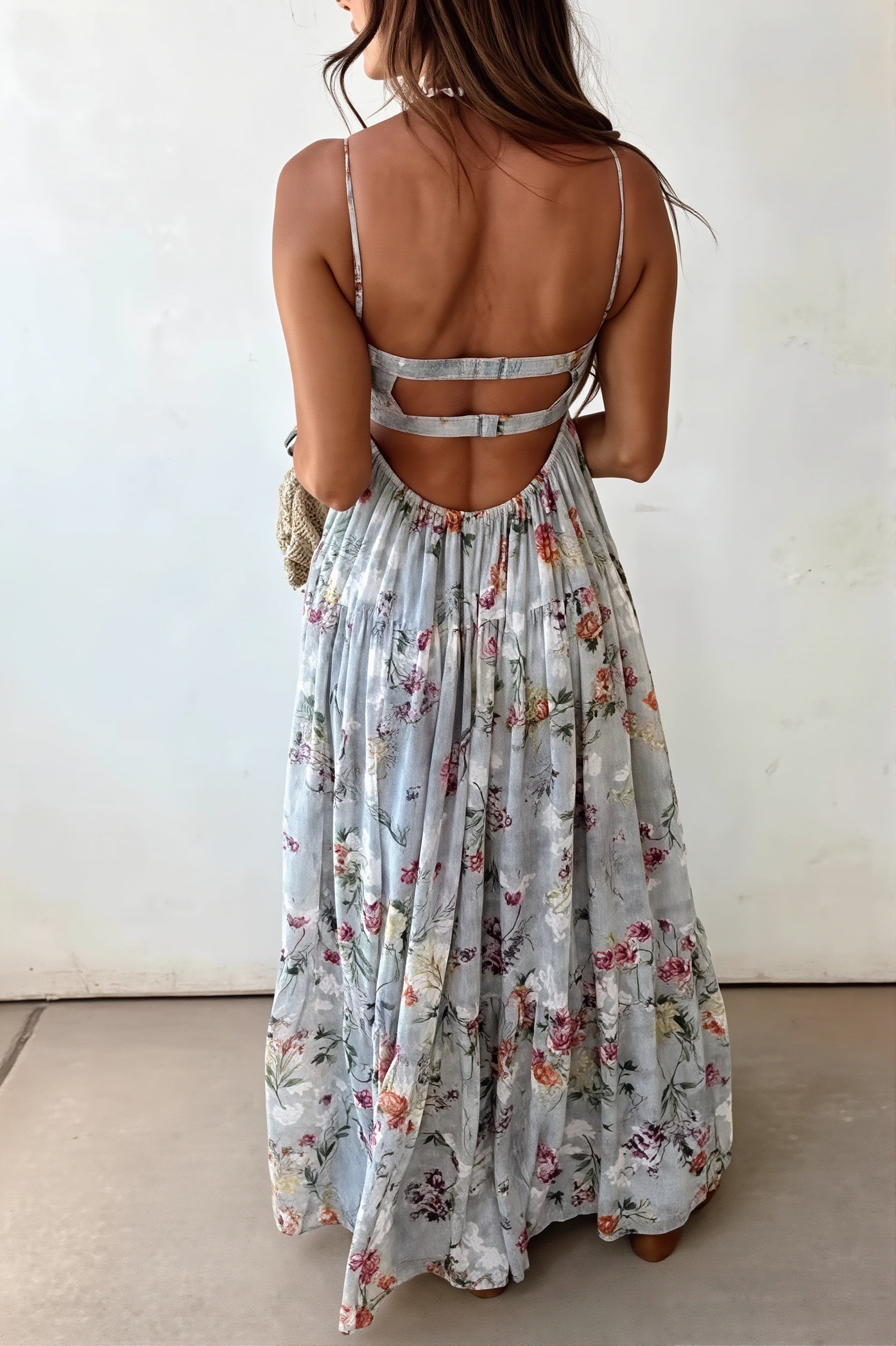 Floral Cami Flowy Boho Dress