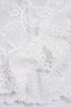 Lace-Splice Lapel Blouse