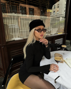 Jade Black Bodycon Mini Dress