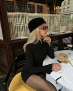 Jade Black Bodycon Mini Dress