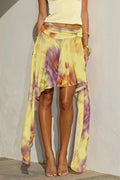 Gradient-Dye Ribbon Skirt