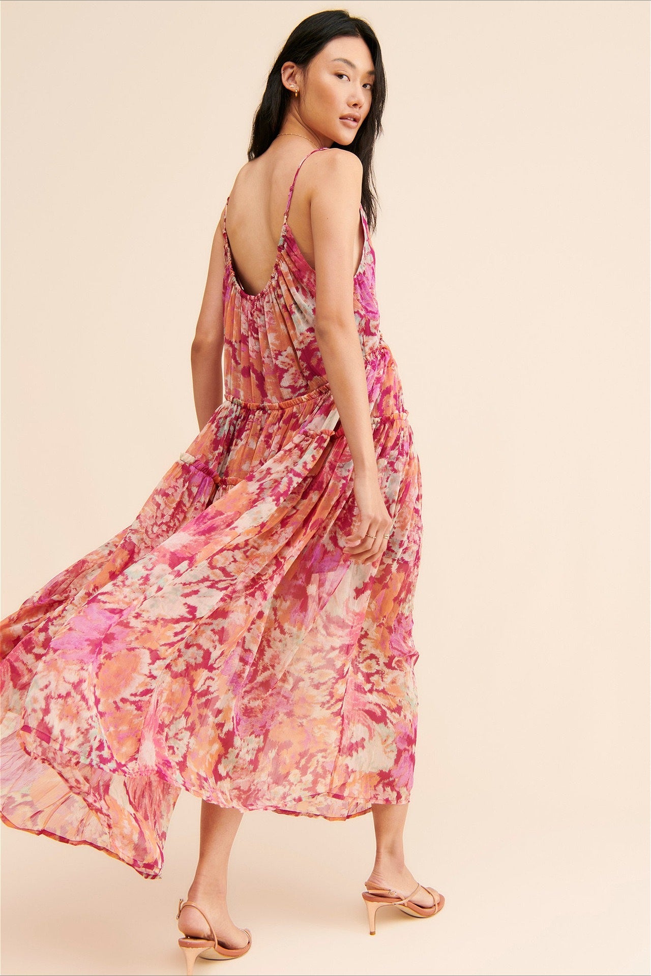 Floral Boho Sleeveless Maxi Dress