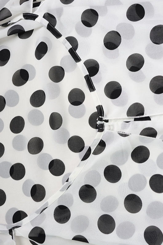 Polka Dot Halter Maxi Dress