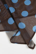 Polka Dot Color-Block Mesh Set