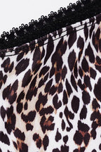 Leopard Mesh Low-Waist Midi Skirt